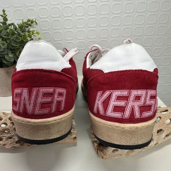 Golden Goose Red Ball Star Sneakers Size 12 - Picture 5 of 13
